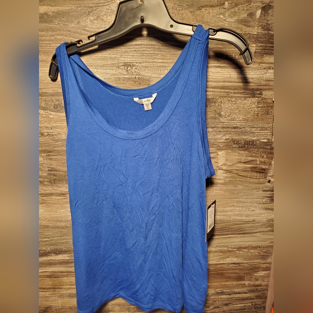 Redy NWT Women's Size Small Sleeveless Knit‎ Tank Blue New